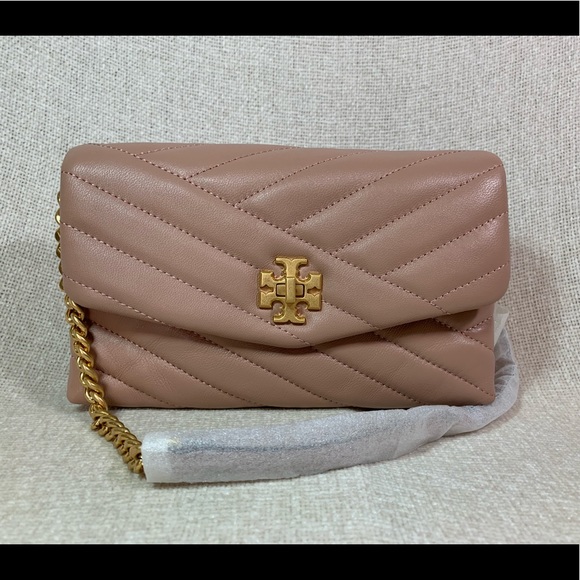 Tory Burch Bags Tory Burch Pink Moon Kira Chevron Chain Wallet